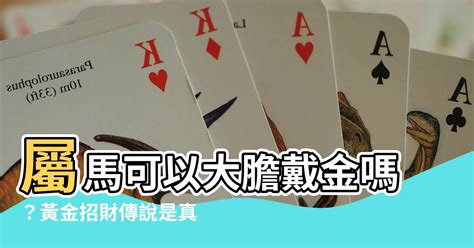 屬馬可以戴黃金嗎|屬馬適合戴黃金嗎？揭開生肖與金飾的神秘關聯